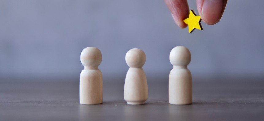 The Office of Personnel Management said that in fiscal 2023 nearly all senior executive service members received one of the top two highest ratings.
